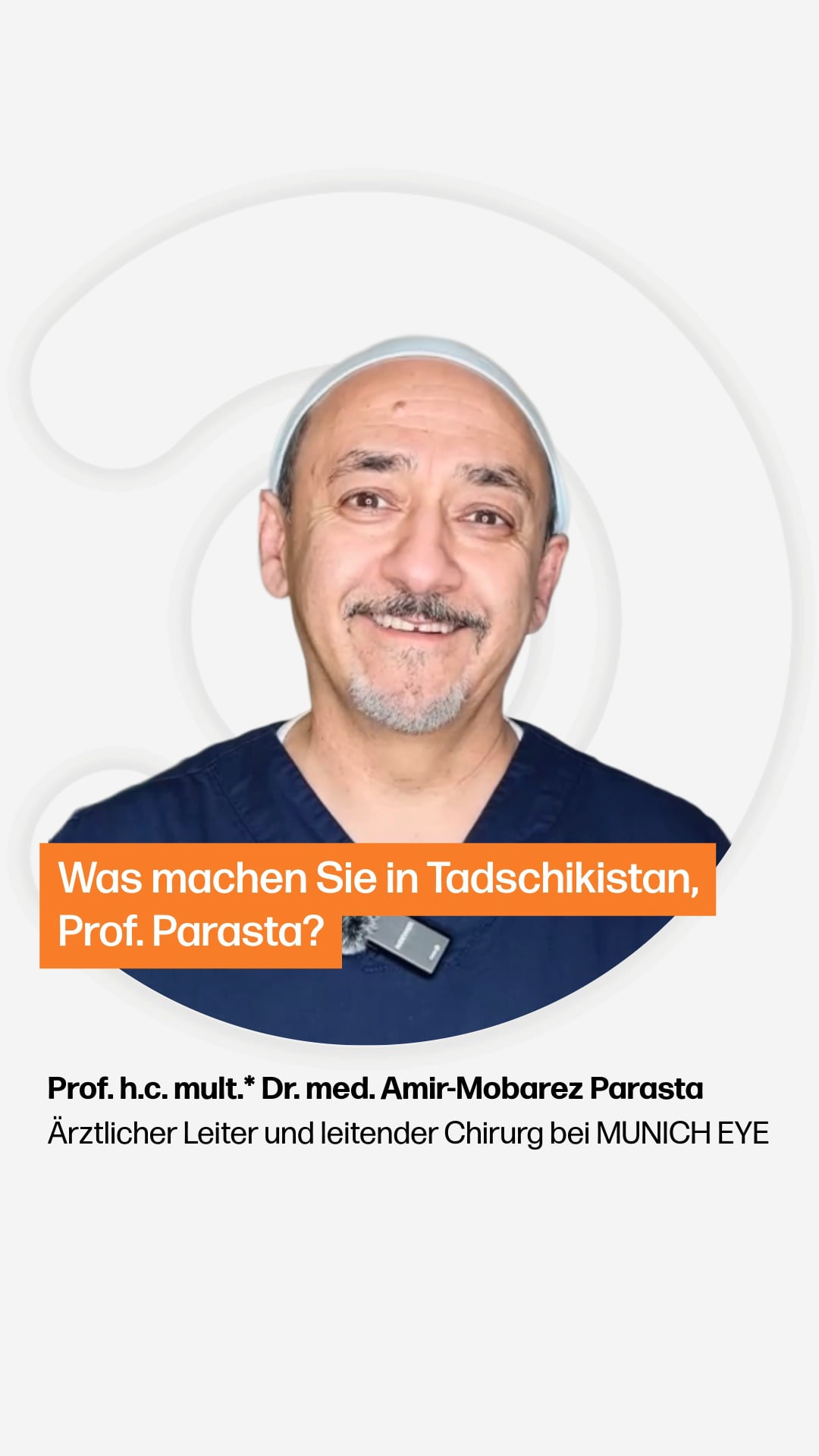 Was machen Sie in Tadschikistan, Prof. Parasta?