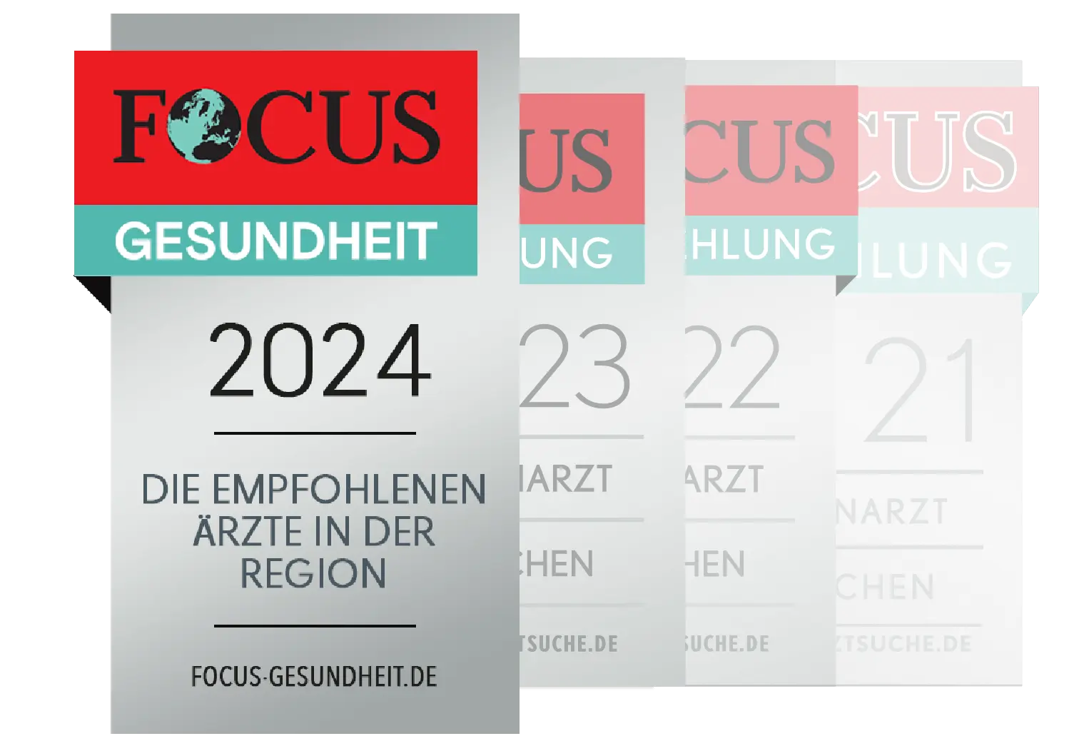Siegel: Focus Gesundheit 2024 - die empfohlenen Ärzte der Region